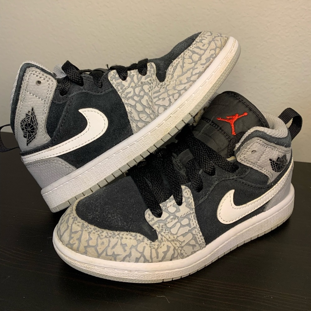 Size 12c- Jordan 1 Mid SE "Elephant Toe" (DM6215 016) Preschool